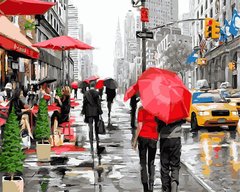 459 грн  Живопись по номерам VP446 Раскраска по номерам Дождь в Нью-Йорке Худ МакНейл Ричард