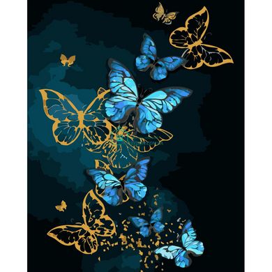 395 грн  Живопис за номерами VA-3406 Картина за номерами Дивовижні метелики