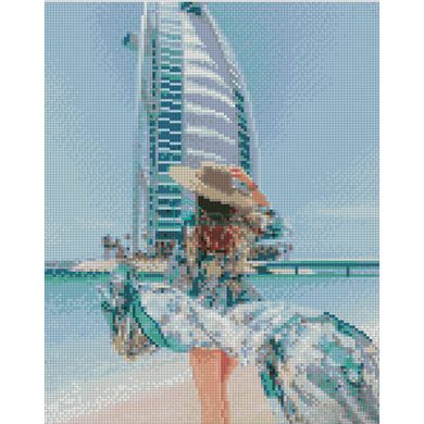 387 грн  Алмазная мозаика Набор для творчества, алмазная картина Дубайськие мечты 30х40 см, KB066
