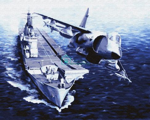 329 грн  Живопис за номерами BK-GX30209 Картина-розмальовка за номерами Літак та корабель