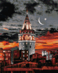 790 грн  Алмазная мозаика АЛМ-091 Набор алмазной мозаики Ночной Стамбул, 40*50 см