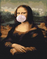 329 грн  Живопись по номерам BS34821 Набор для рисования картины по номерам Мона Лиза с жвачкой