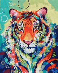 279 грн  Живопис за номерами BK-GX33906 Картина для малювання за номерами Райдужний тигр