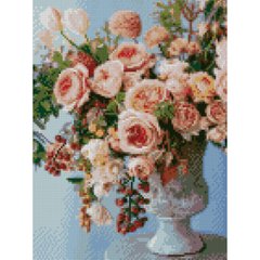557 грн  Діамантова мозаїка Алмазна картина HX150 Букет пудрових троянд, розміром 30х40 см