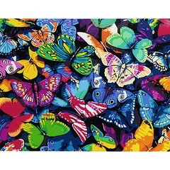 315 грн  Живопис за номерами Набір для розпису по номерах Різнобарвні метелики,40х50 см, GS008