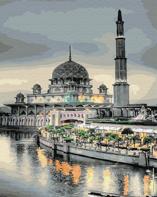 329 грн  Живопись по номерам BK-GX29457 Набор для рисования картины по номерам Мечеть на закате