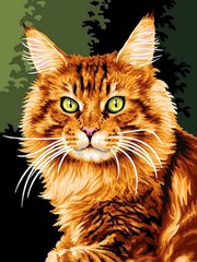 339 грн  Живопись по номерам VK176 Раскраска по номерам Норвежская кошка