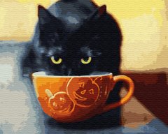 329 грн  Живопис за номерами BK-GX30207 Картина-розмальовка за номерами Задоволений котик