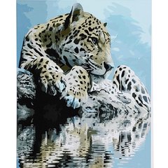 395 грн  Живопис за номерами Набір для розпису по номерах Леопард біля води ,40х50 см, SY6904SY6904