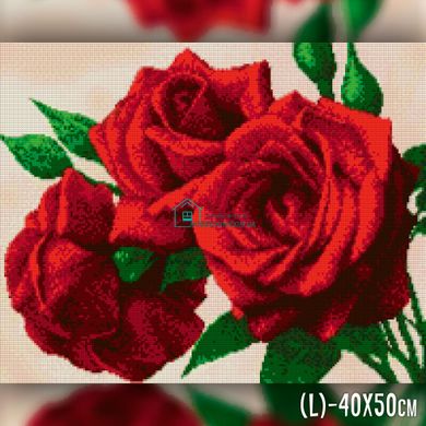 650 грн  Діамантова мозаїка TWD10021 Набір діамантової вишивки Три троянди