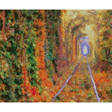 557 грн  Діамантова мозаїка Алмазна картина HX145 Осінній тунель, розміром 30х40 см