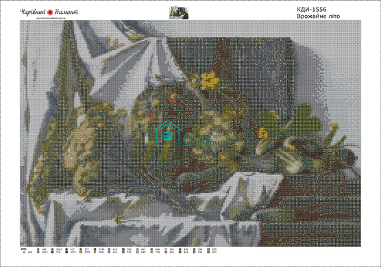 1 100 грн  Діамантова мозаїка КДИ-1556 Набір алмазної вишивки Врожайне літо