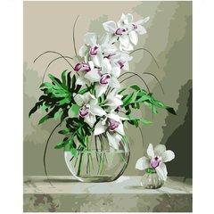 395 грн  Живопись по номерам VA-0293 Набор для рисования по номерам Изысканные орхидеи