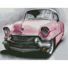557 грн  Діамантова мозаїка Набір для творчості алмазна картина Рожеве авто, 30х40 см HX422