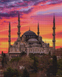 АЛМР-092 Набор алмазной мозаики на подрамнике Стамбул, 40*50 см