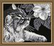 АТ5509 Набір діамантової мозаїки Кіт з магнолією