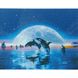 Набір для творчості алмазна картина Косатки у місячному сяйві, 40х50 см, D0022