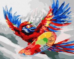 329 грн  Живопись по номерам BK-GX32663 Набор для рисования картины по номерам Яркий попугай