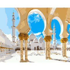 315 грн  Живопис за номерами Набір для розпису по номерах Білосніжна мечеть, 40х50 см , DY113