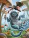 АЛМ-181 Набір діамантової мозаїки Чеширський кіт, 40*50 см, Ні