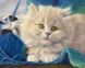КДИ-0722 Набор алмазной вышивки Ласковый котенок. Художник Lucie Bilodeau
