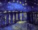 VP503 Раскраска по номерам Звездная ночь над Роной. худ Ван Гог Винсент