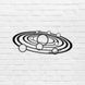 WALL70005-2 Деревянное панно Солнечная система, 74x29 см
