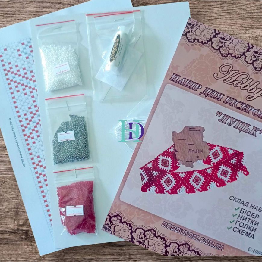 UA009 Набір для бісероплетіння Силянка-чокер Волинська