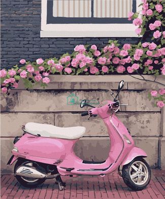 295 грн  Живопись по номерам 10530-AC Картина-раскраска по цифрам Город роз. Нормандия