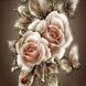 TN446 Набор алмазной мозаики на подрамнике Карамельные розы