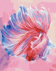 299 грн  Живопись по номерам KHO4459 Раскраска для взрослых Рыба петушок ©Ira Volkova 40х50 см