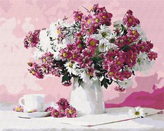 329 грн  Живопись по номерам BS8746 Набор для рисования картины по номерам Натюрморт в розовых тонах