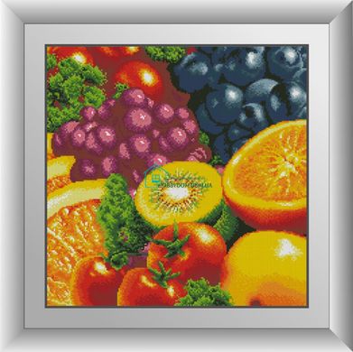 599 грн  Алмазная мозаика 30402 Набор алмазной мозаики Свежие фрукты