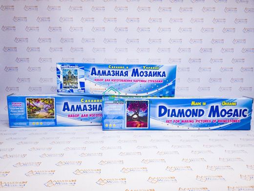 680 грн  Діамантова мозаїка DMP-423 Набір діамантової мозаїки на підрамнику STAND WITH UKRAINE